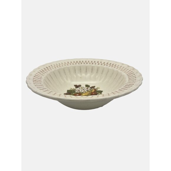 Vintage Metlox Poppytrail Vernon Ware Fruit Basket Vegetable Bowl 9" USA - Picture 3 of 5